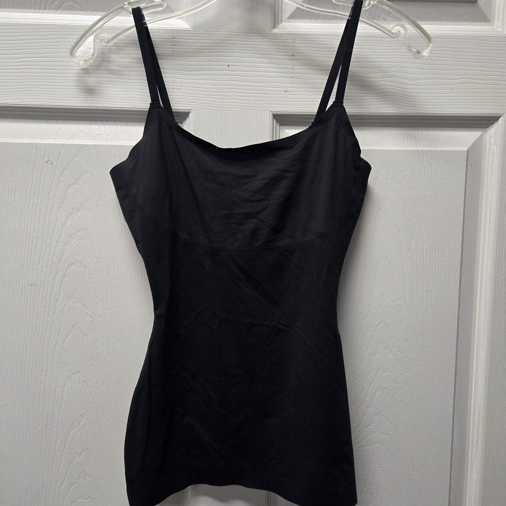 Spanx by Sara Blakely Black Shapewear Camisole Adjustable Straps Small